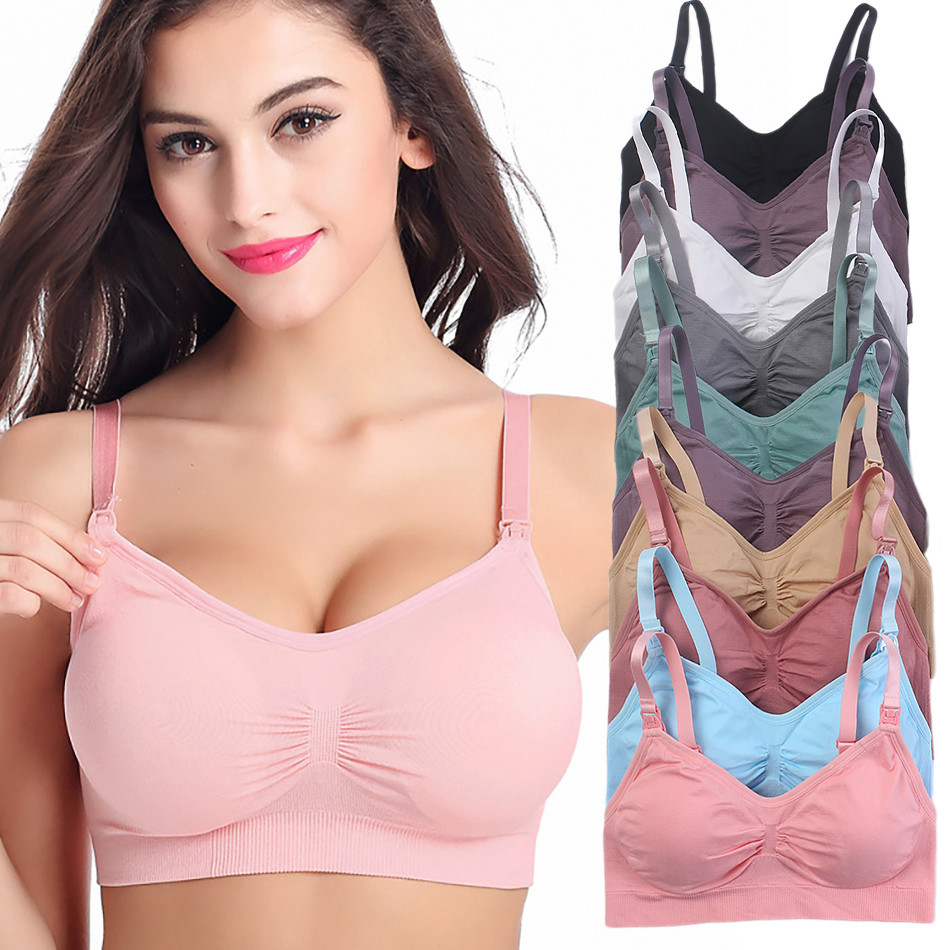 Sleep Bra Bralette - Sujetadores de maternidad transpirables para embarazadas,