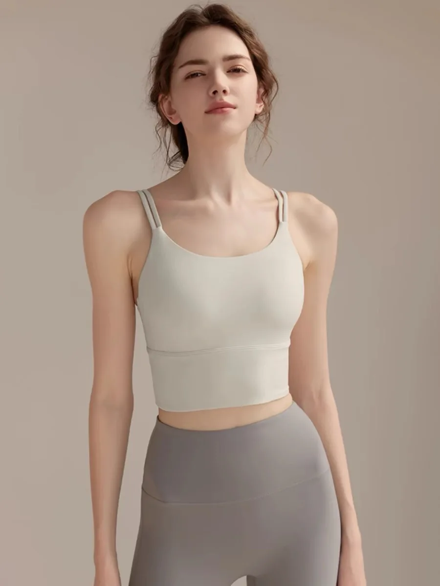 Sports Bra Racerback - Chaleco de Yoga para mujer, camiseta