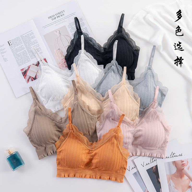 Sheer Bra Lace - Sujetador deportivo sin costuras para mujer,