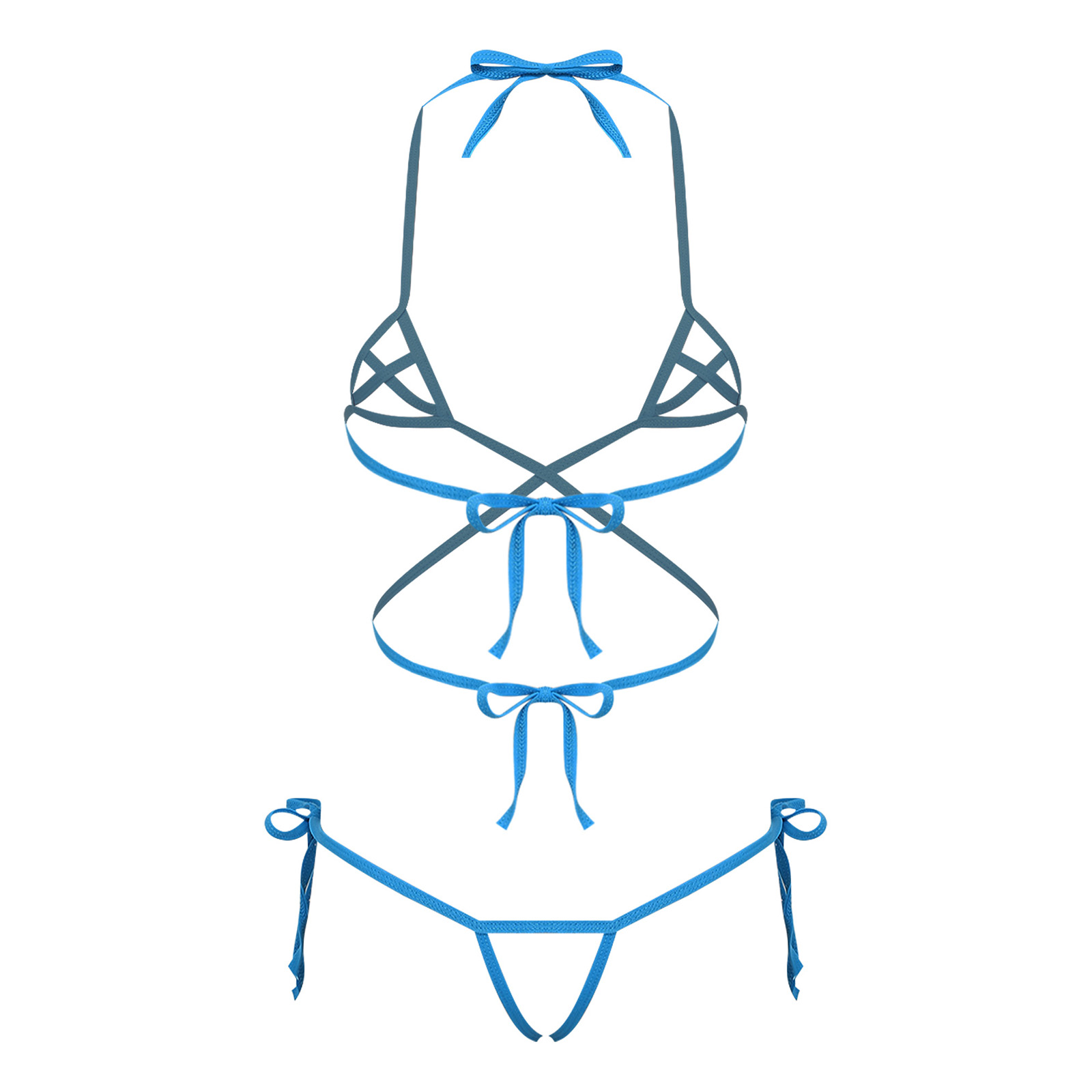 Sheer Bra Lace - Conjunto de lencería transparente para mujer,