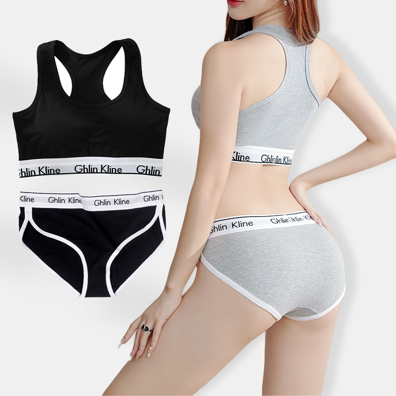 Cotton Bra Everyday - S-XL Conjunto de bragas y sujetador