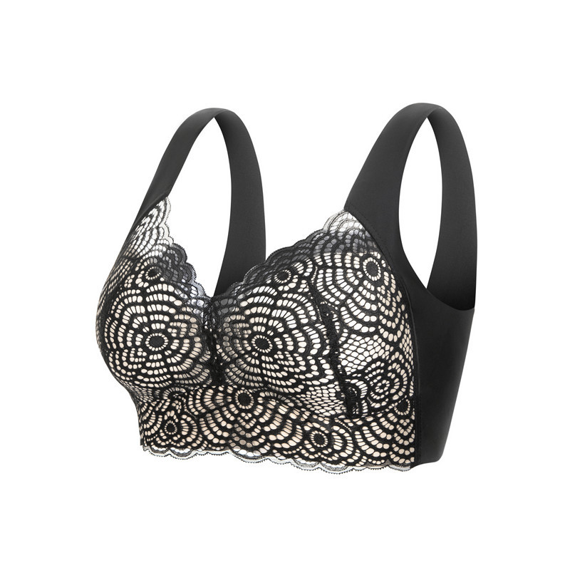 Wirefree Bra Comfort - L'bellagiovanna Sujetador sin aros de encaje