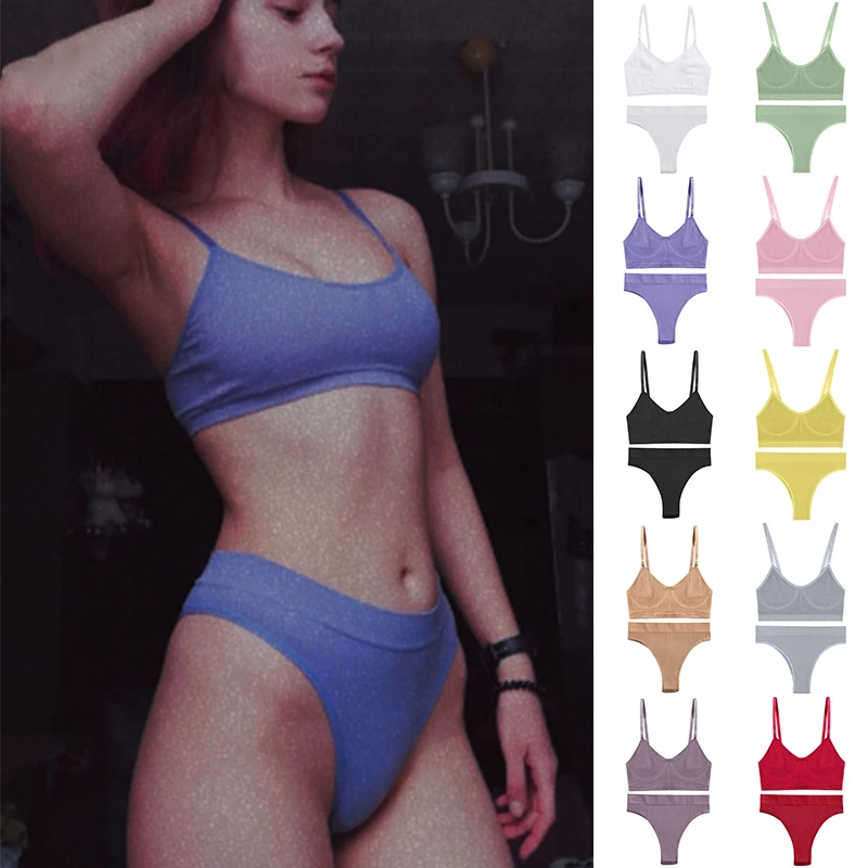 Cotton Bra Everyday - Conjunto de sujetador y lencería Sexy