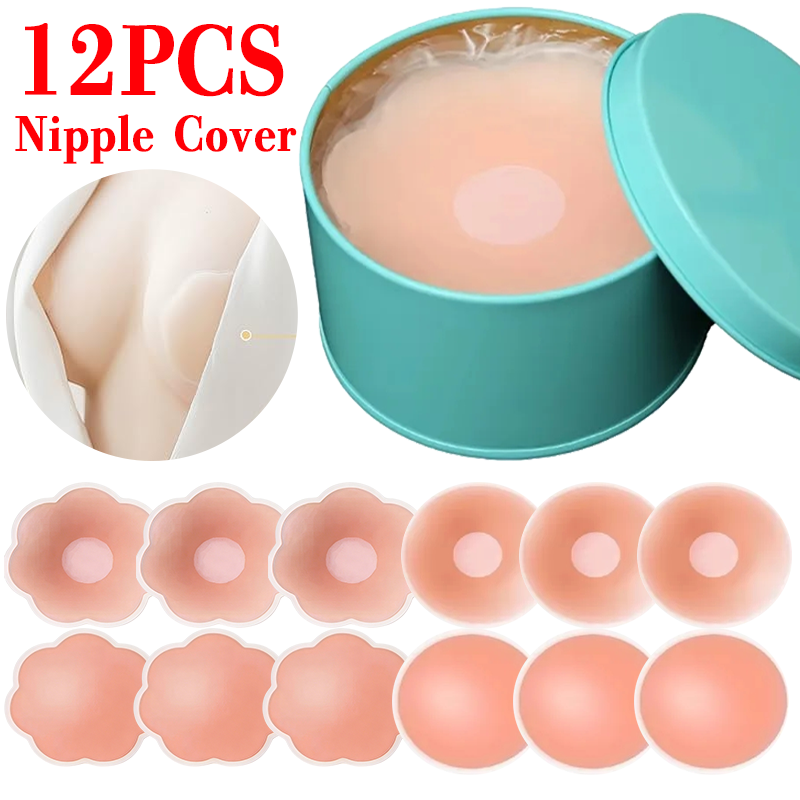 Push Up Bra Silicone - 6/12PCS Almohadillas Adhesivas Invisibles Reutilizables para