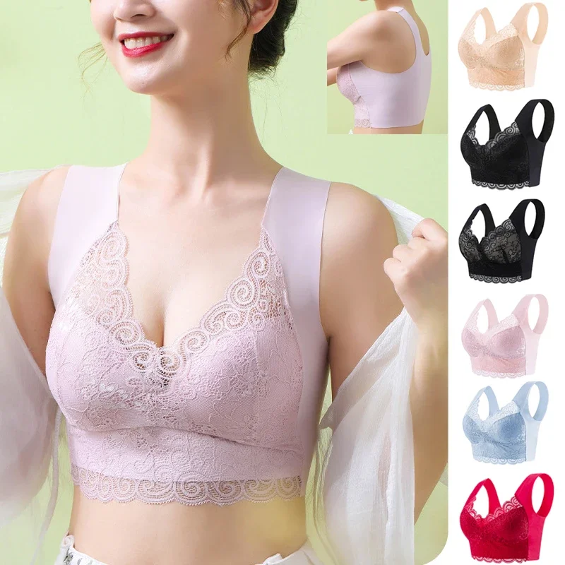 Sleep Bra Bralette - 1 Uds. Sujetador de encaje sin