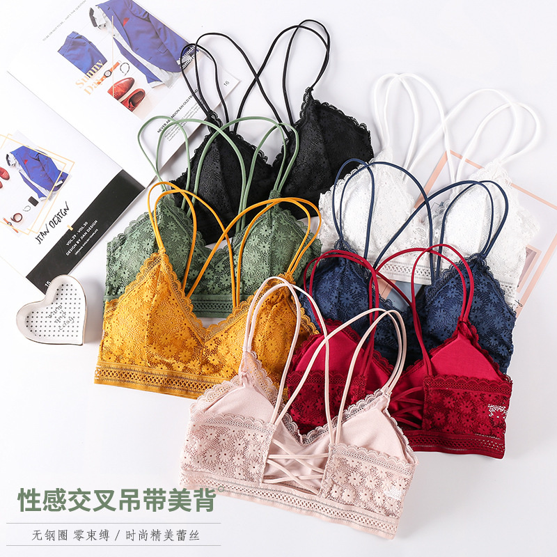 Sheer Bra Lace - Sujetador deportivo sin costuras para mujer,