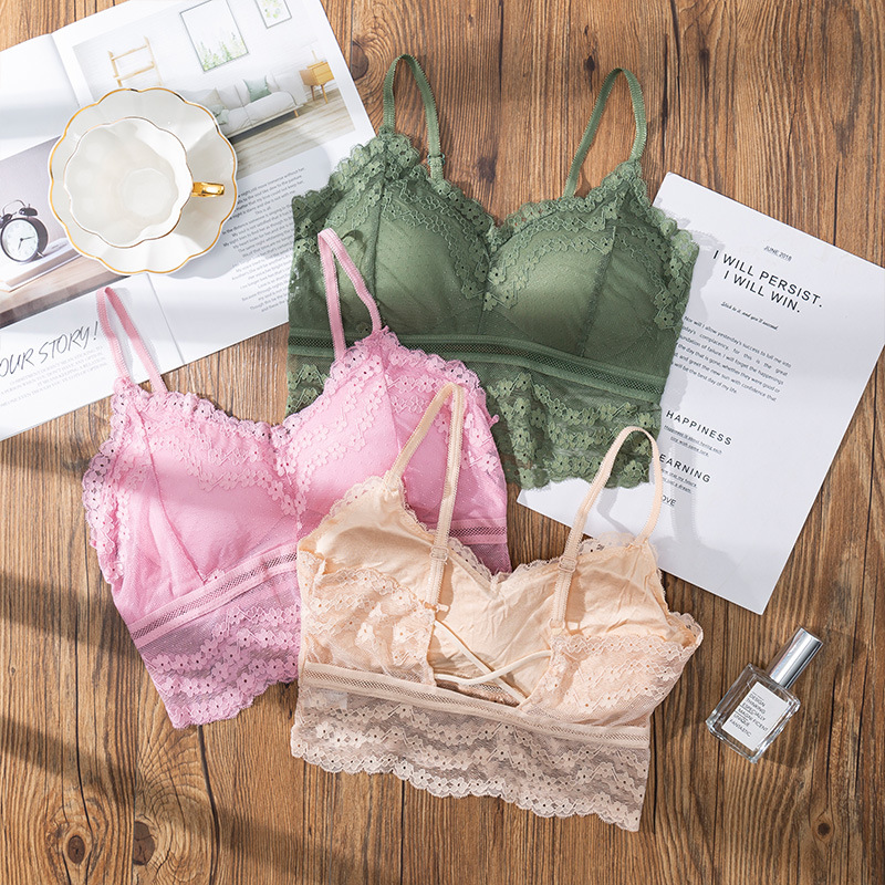Sheer Bra Lace - Lencería de encaje Sexy 3D para