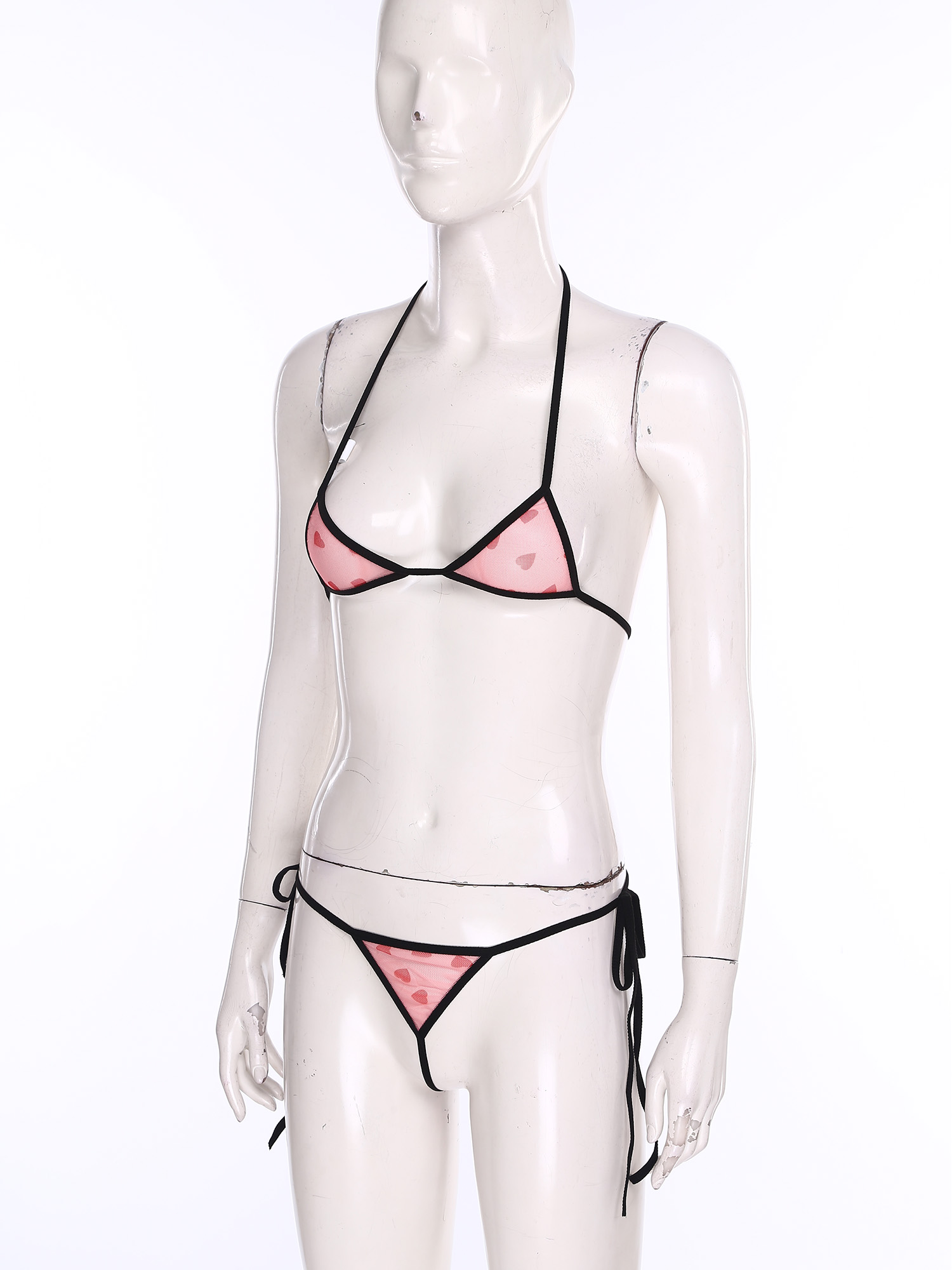 Conjunto de ropa interior Micr - Sheer Mesh Bra reseña y precio