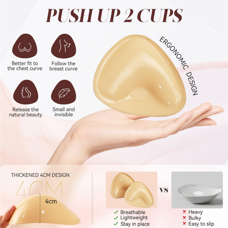 Kave 1/2 pares de sujetador ad - Push Up Bra Silicone reseña y precio