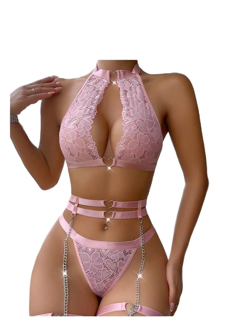 Conjunto de lencería sexy con  - Underwire Bra Padded reseña y precio