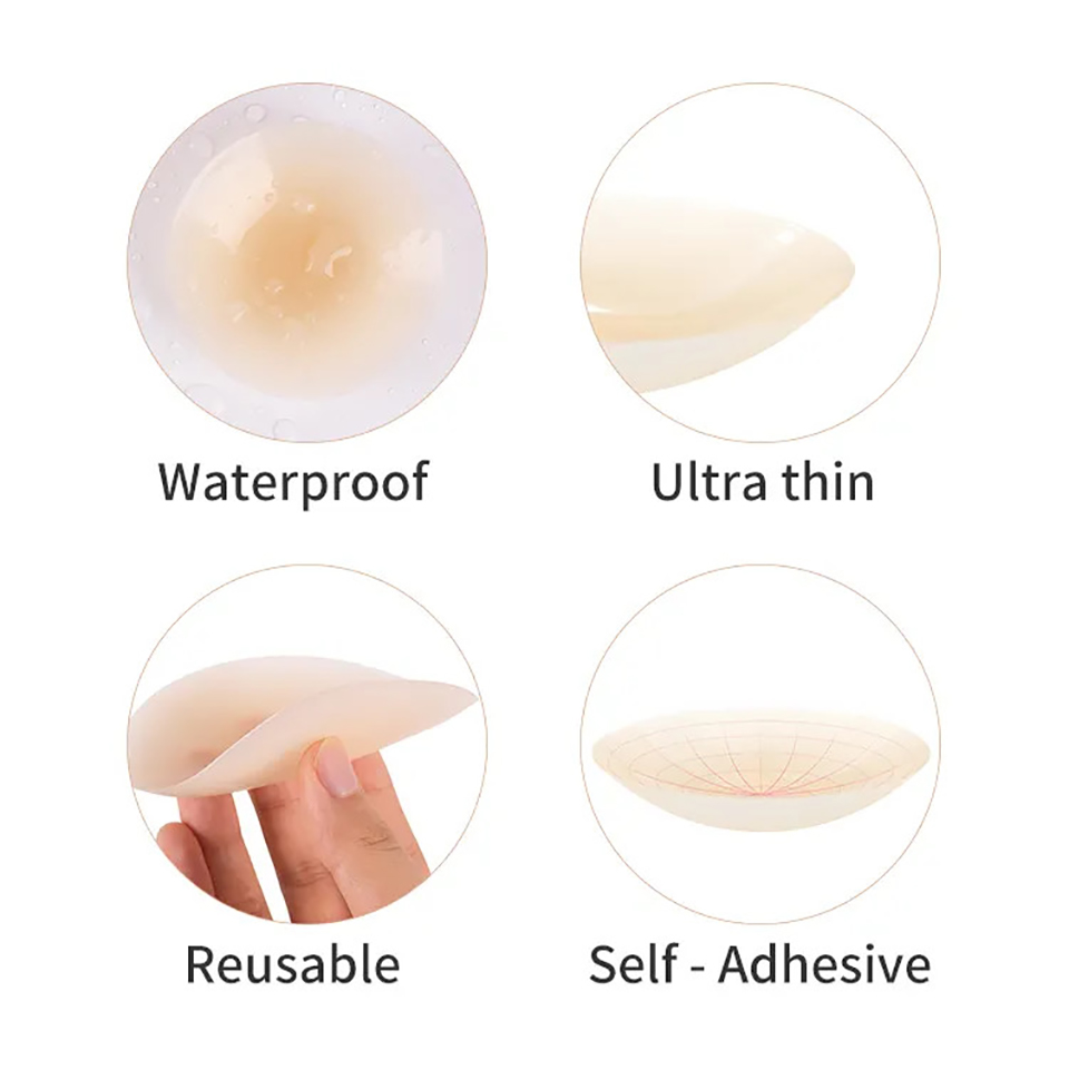 Cubierta adhesiva de silicona  - Strapless Bra Adhesive reseña y precio