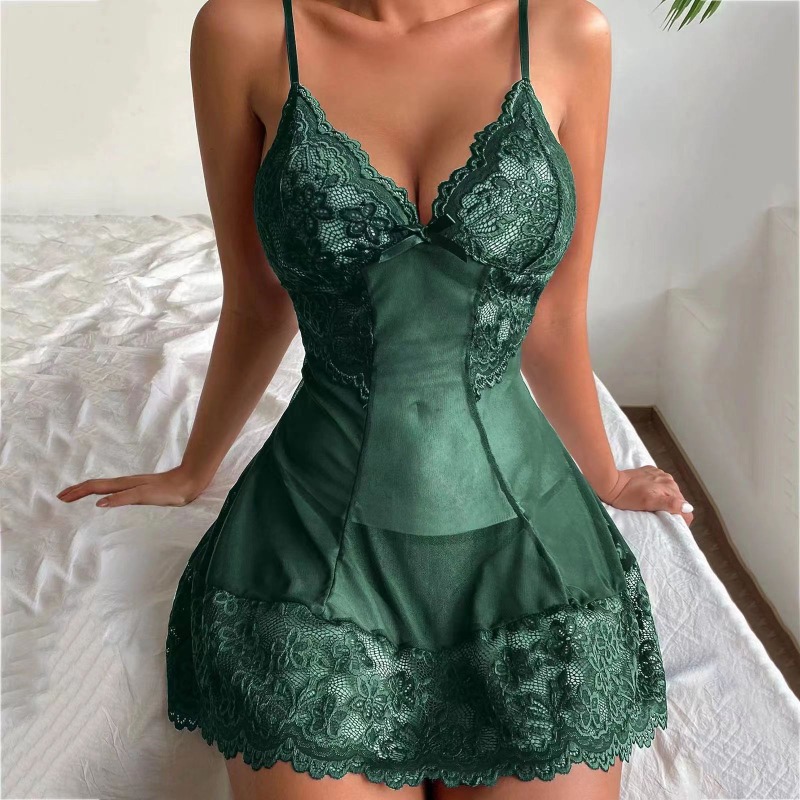 Conjunto de ropa de dormir sen - Lace Bralette Set reseña y precio