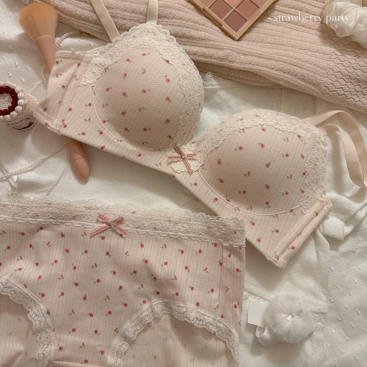Conjunto de sujetador Floral d - Cotton Bra Everyday reseña y precio
