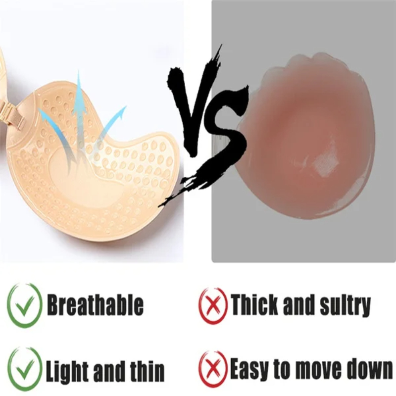 1/2pc sujetador Invisible de r - Backless Bra Sticky reseña y precio
