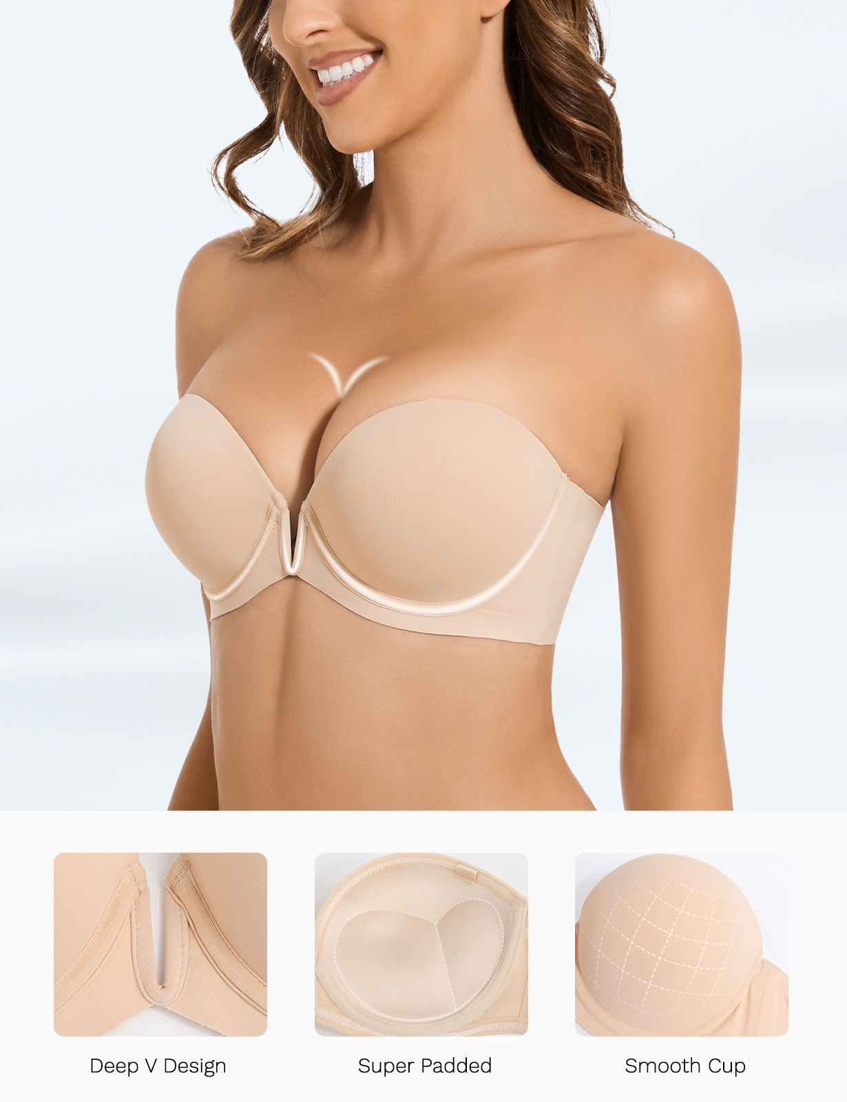 Nuevo sujetador Push Up con ar - Convertible Bra Multiway reseña y precio