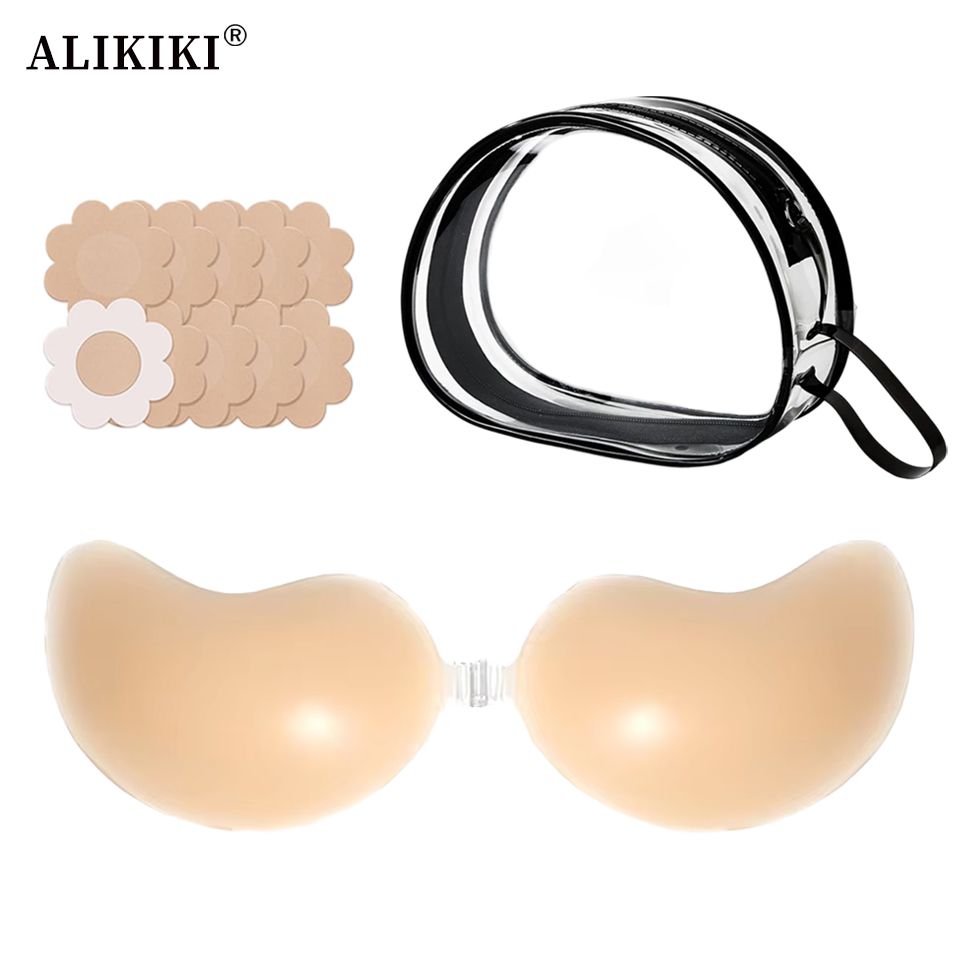 Conjunto de sujetador invisibl - Backless Bra Sticky reseña y precio