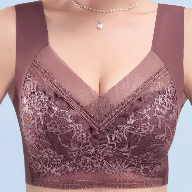 L-6L sujetador grande para muj - Sheer Bra Lace reseña y precio
