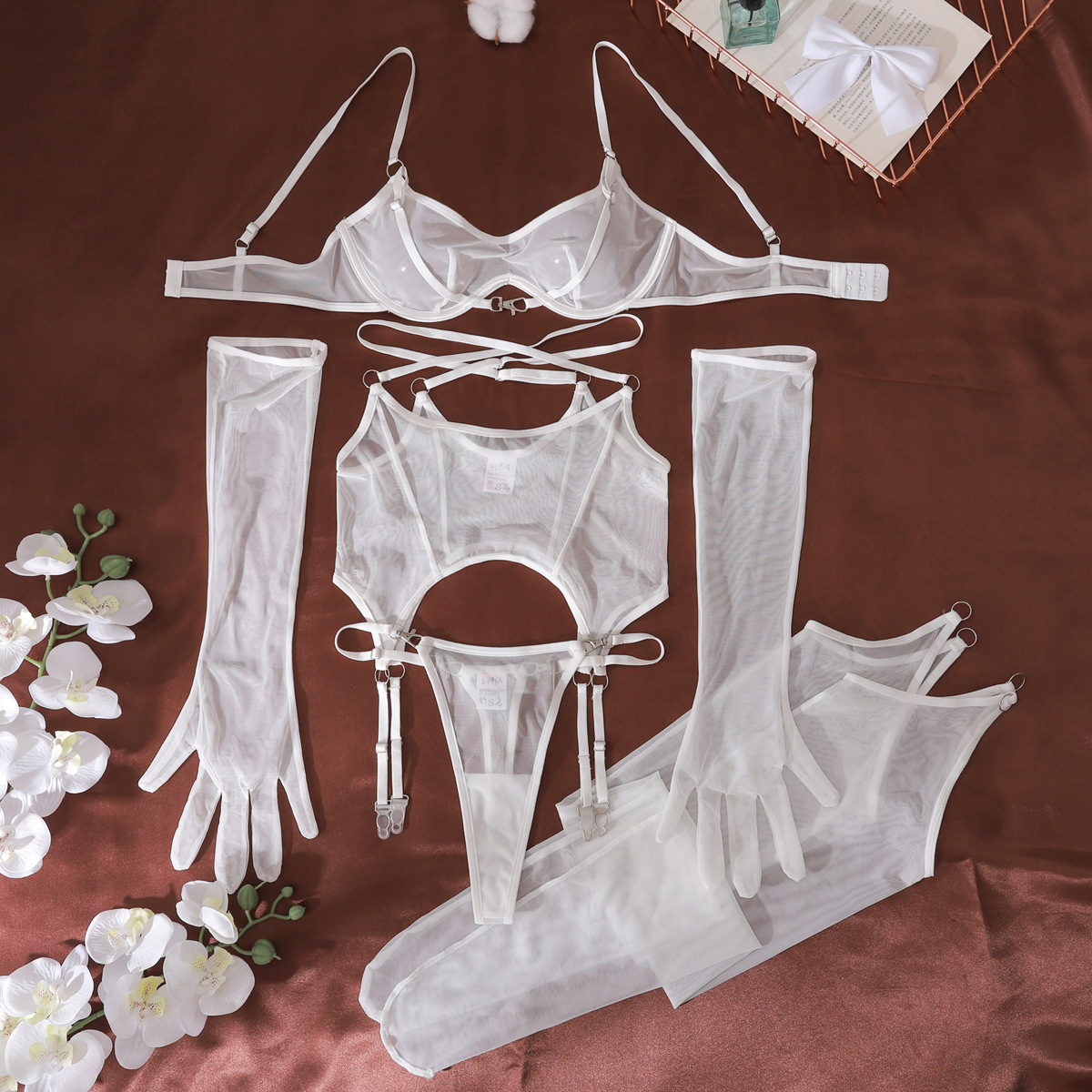 Lencería sexy de malla transpi - Sheer Mesh Bra reseña y precio
