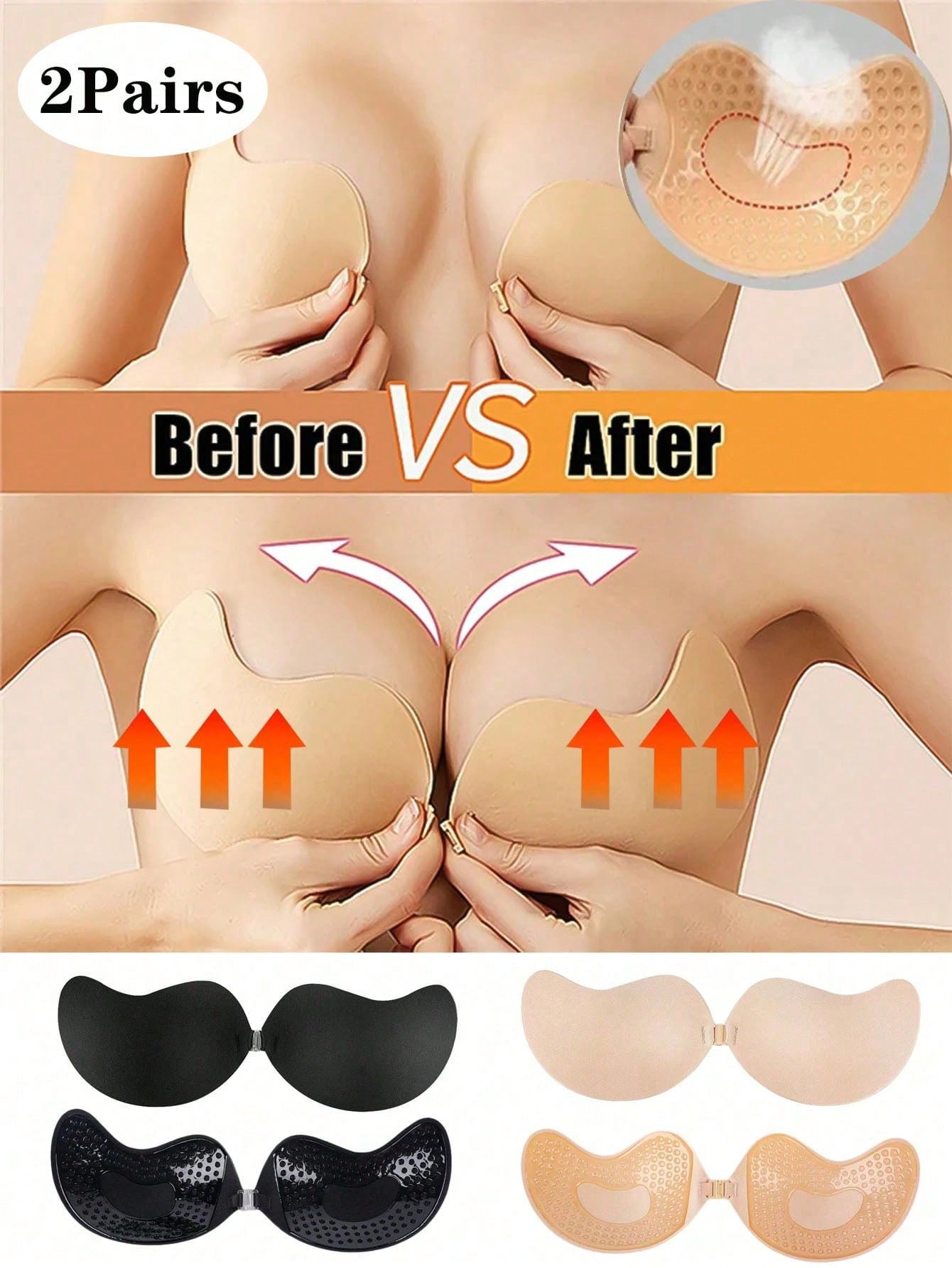 Paquete de 2 Sujetadores Adhes - Strapless Bra Adhesive reseña y precio